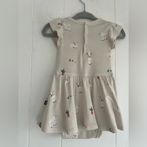 Kyte Baby Twirl Bodysuit Dress Bamboo Easter Goats Size 3-6 Months - Picture 9 of 14